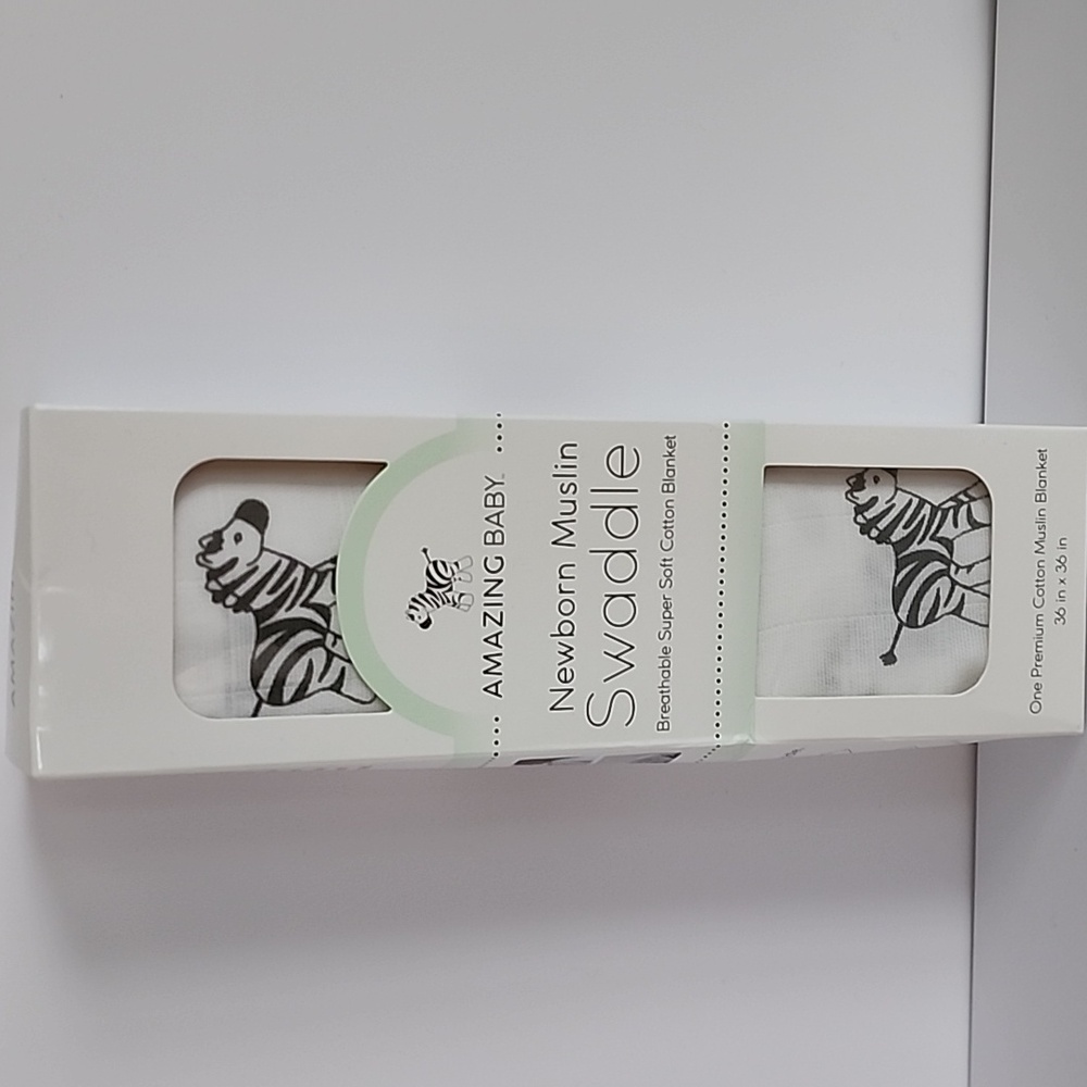 Amazing Baby Zebra Print Swaddle Cotton Blanket Brand New